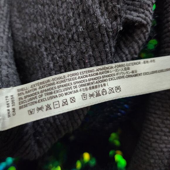 Free People Reversible Sequin Two Toned Prism Sparkle Mini Dress - Picture 7 of 8